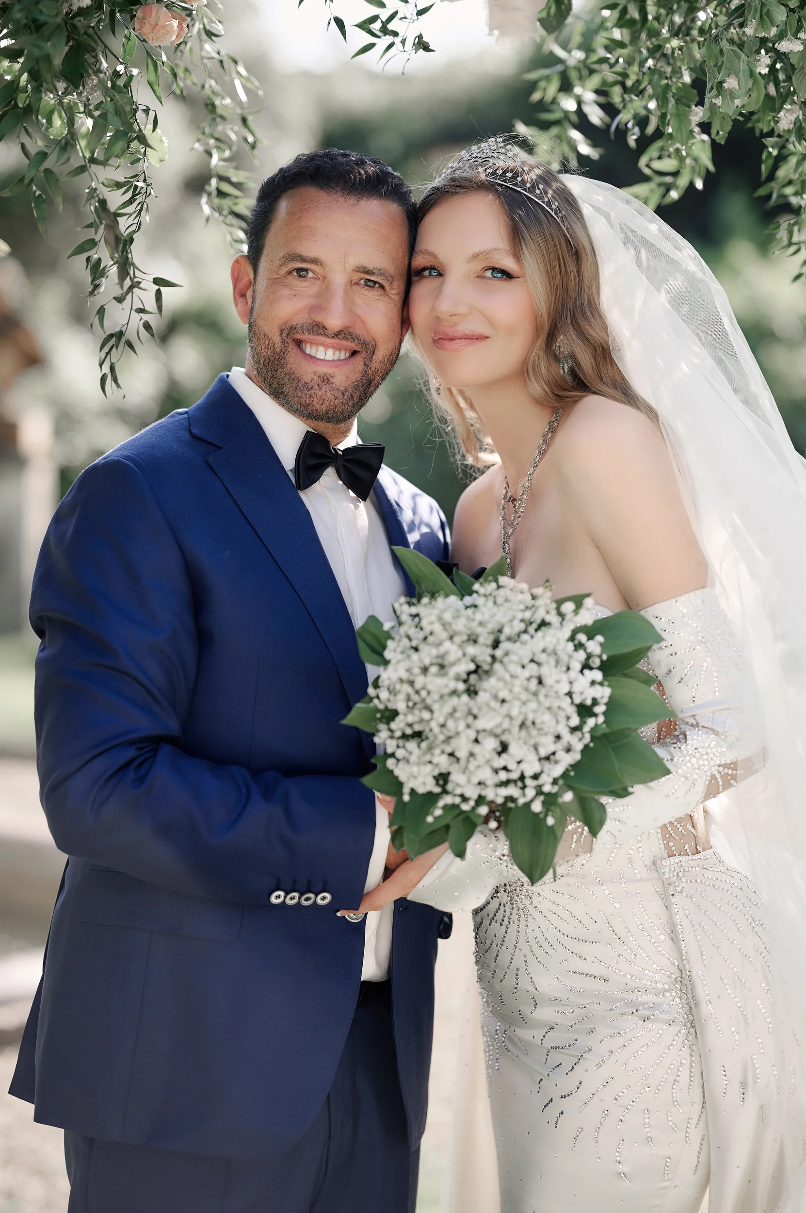 Intime — close smiling couple portrait
